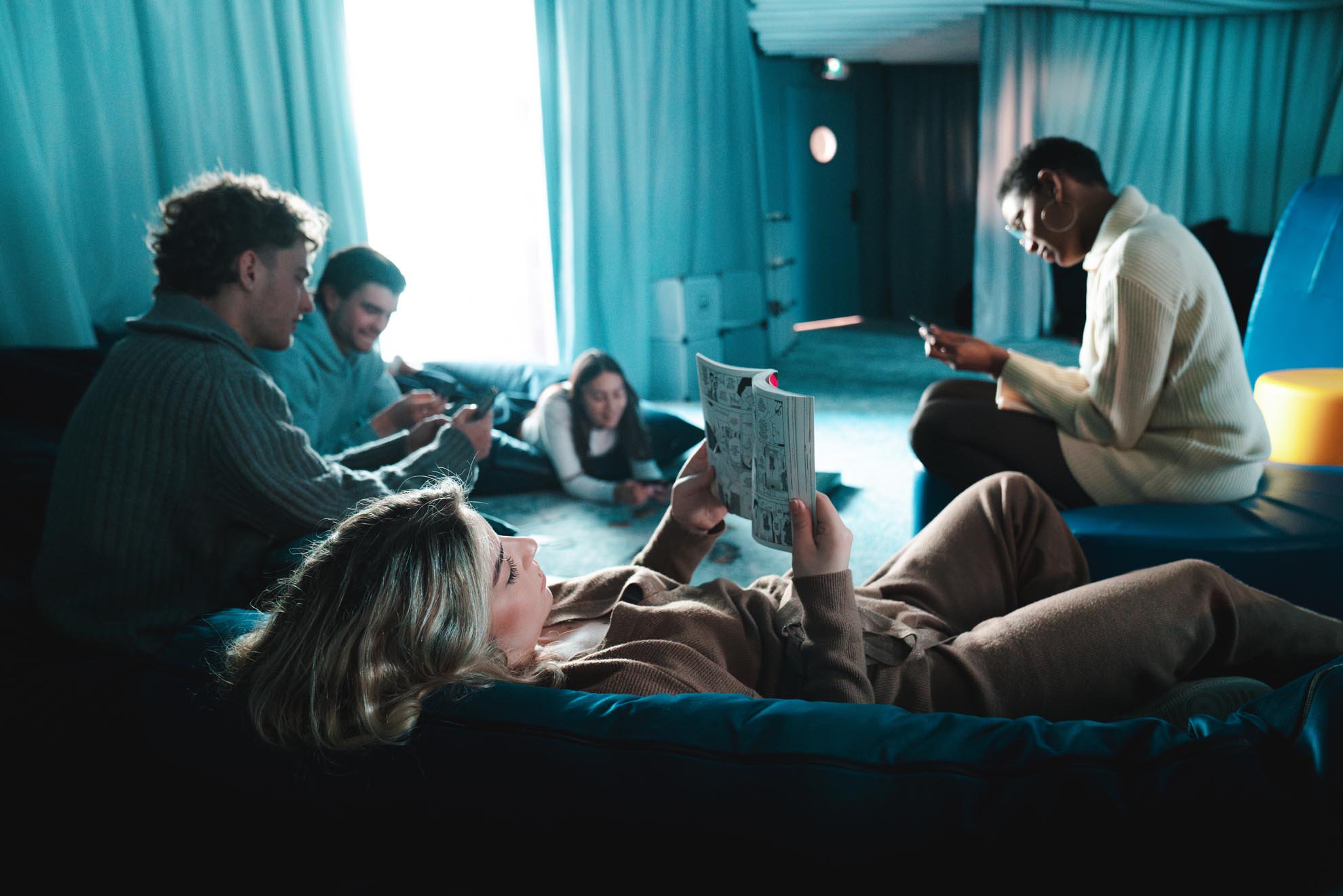 Salle de repos digital detox dans résidence étudiante massy palaiseau