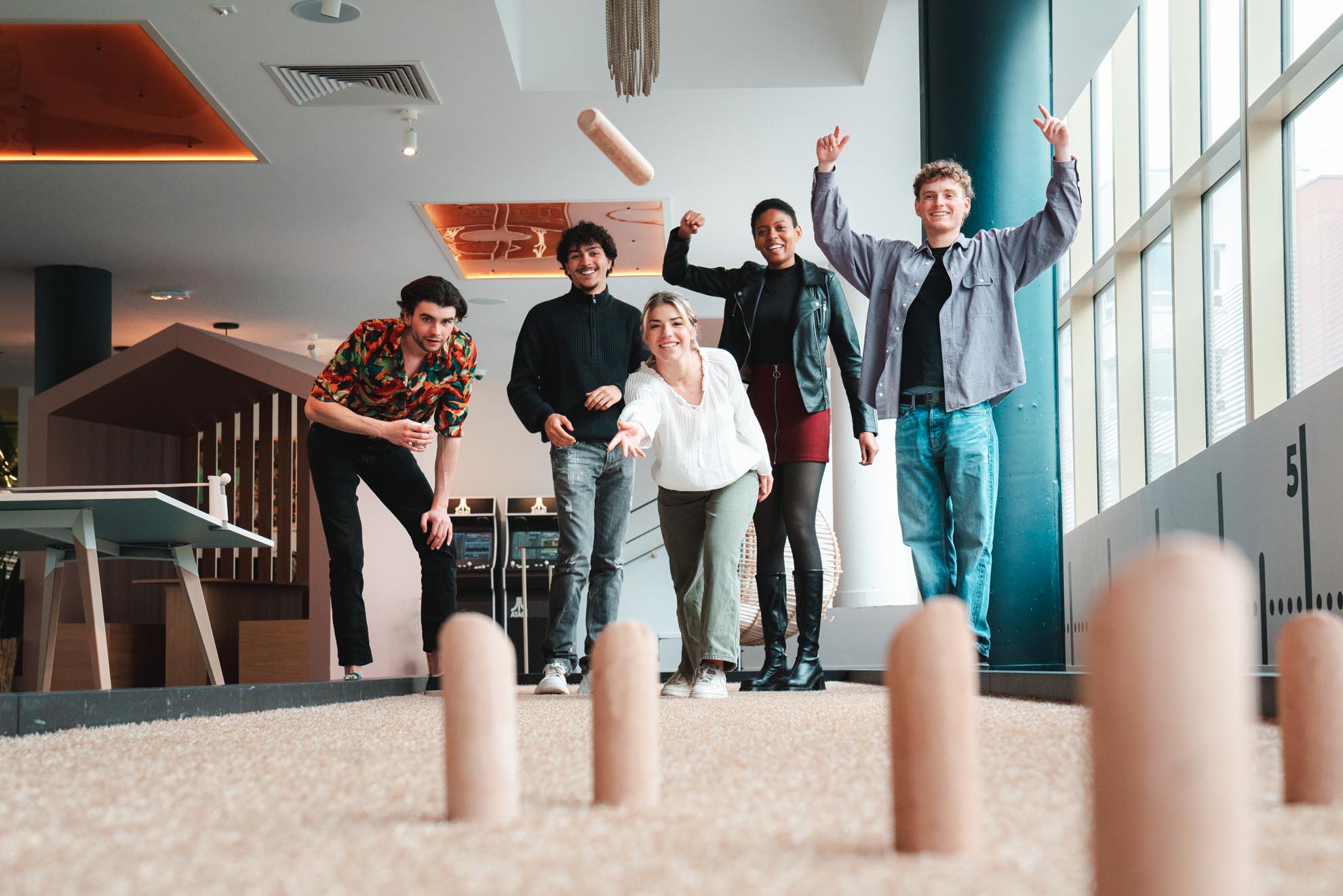 Espace de jeux (molky) dans résidence étudiante à Villejuif