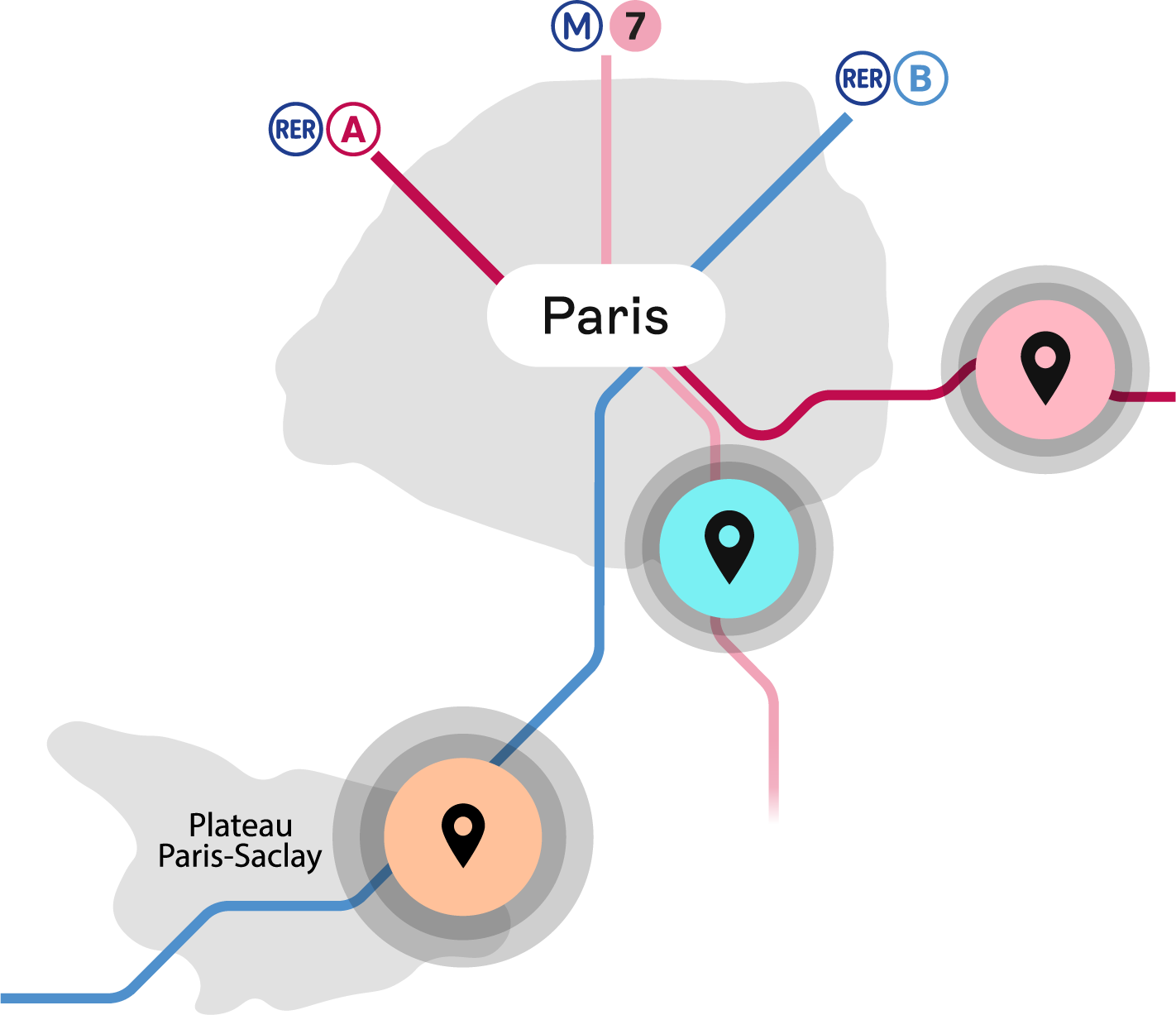 Plan des résidences étudiantes Ecla à Paris