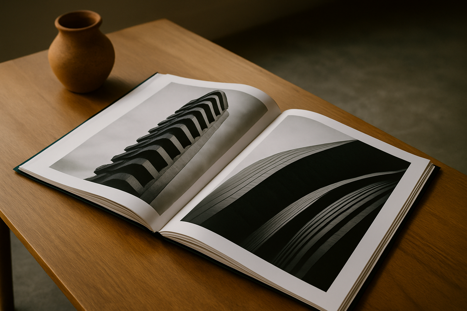 photo d'un portfolio étudiant architecte