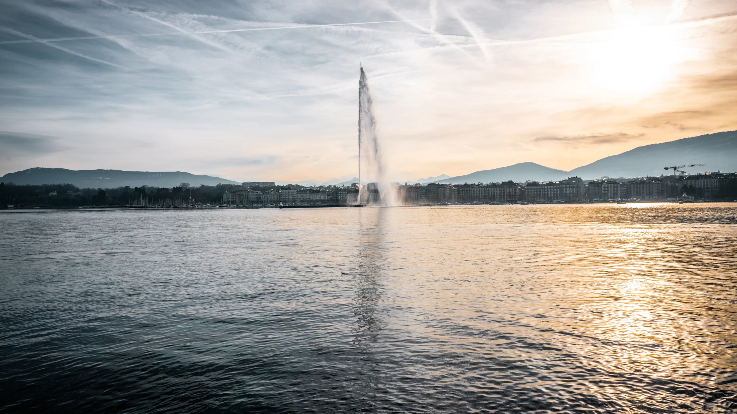 jet d'eau à Genève emblématique