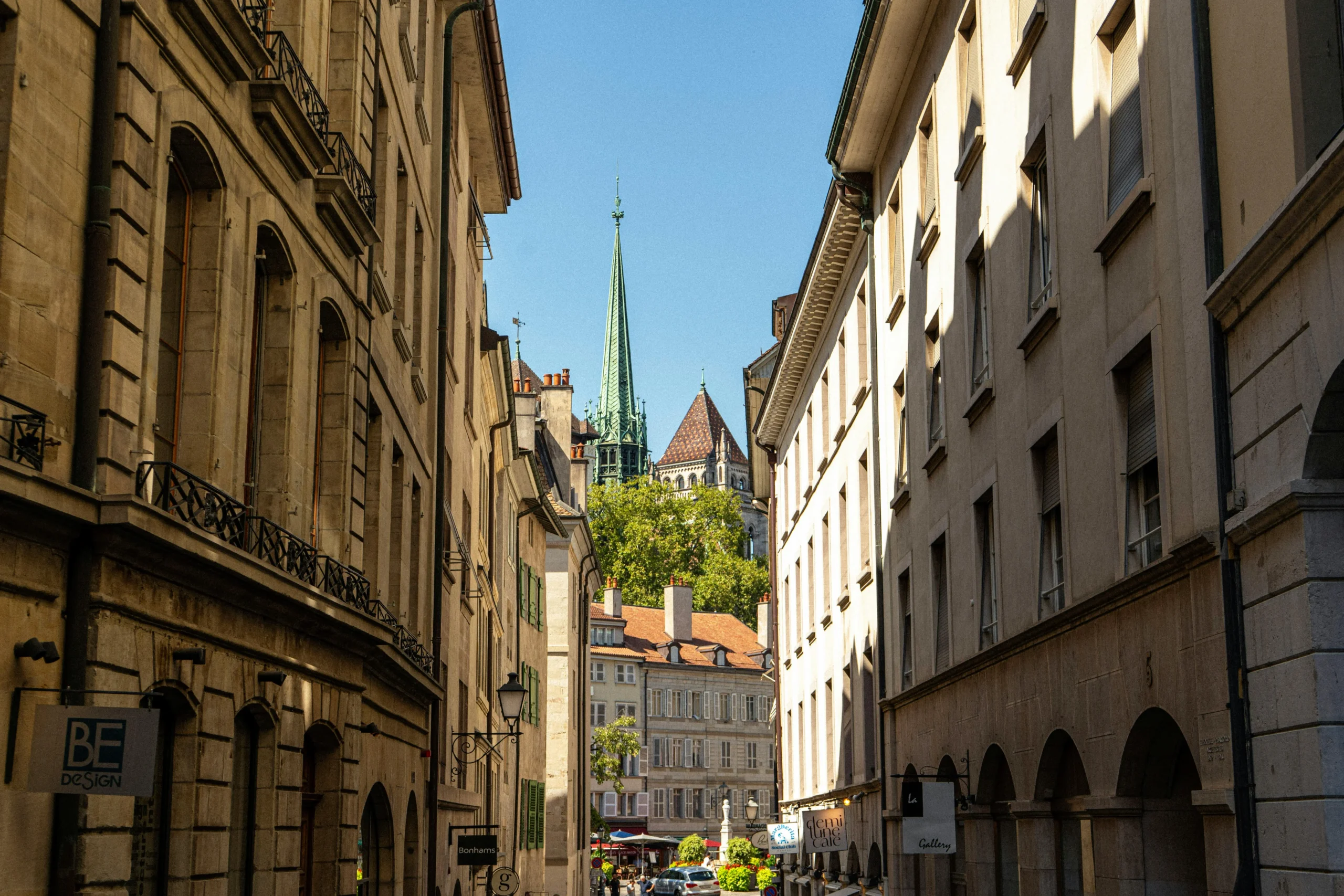 Quartier de la vieille Ville à Genève