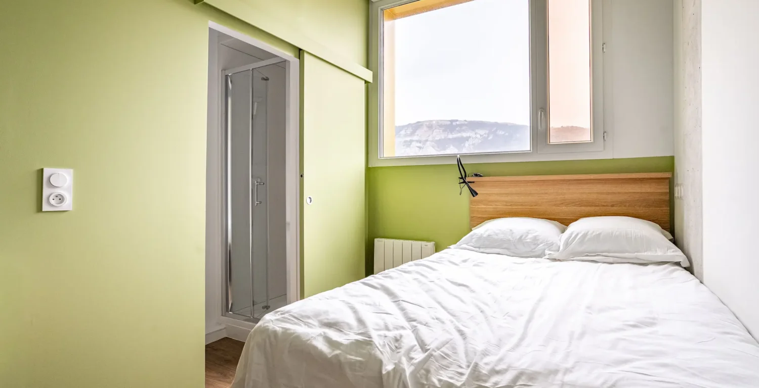 mini studio en colocation à Genève Archamps résidence Ecla avec aménagement moderne et pratique