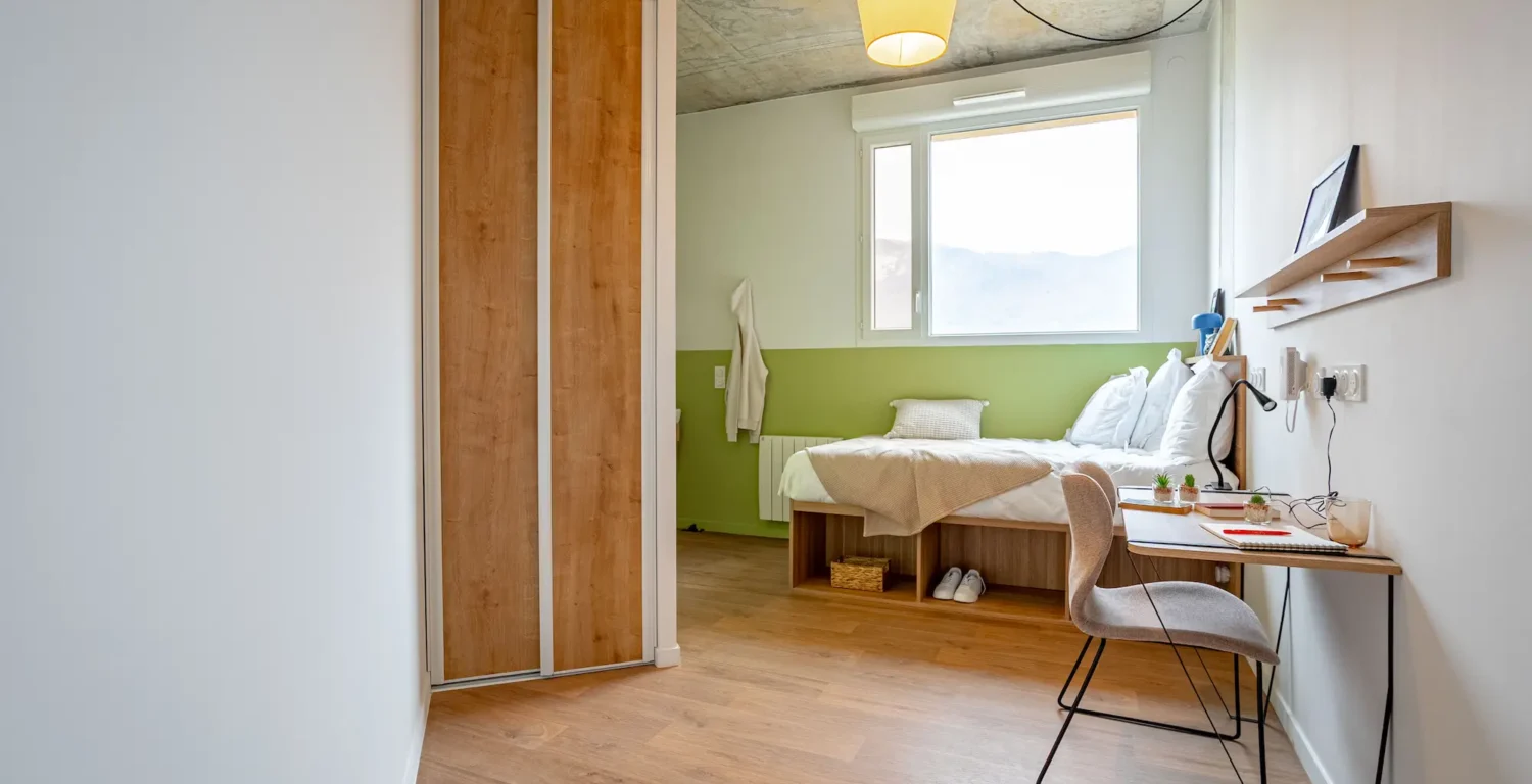 studio compact en colocation à Genève Archamps dans la résidence Ecla avec intérieur optimisé