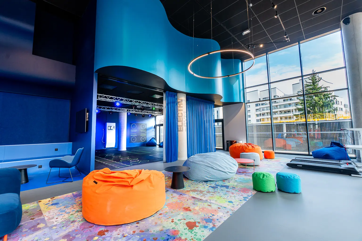 Espace commun de la residence etudiante Ecla Massy-Palaiseau